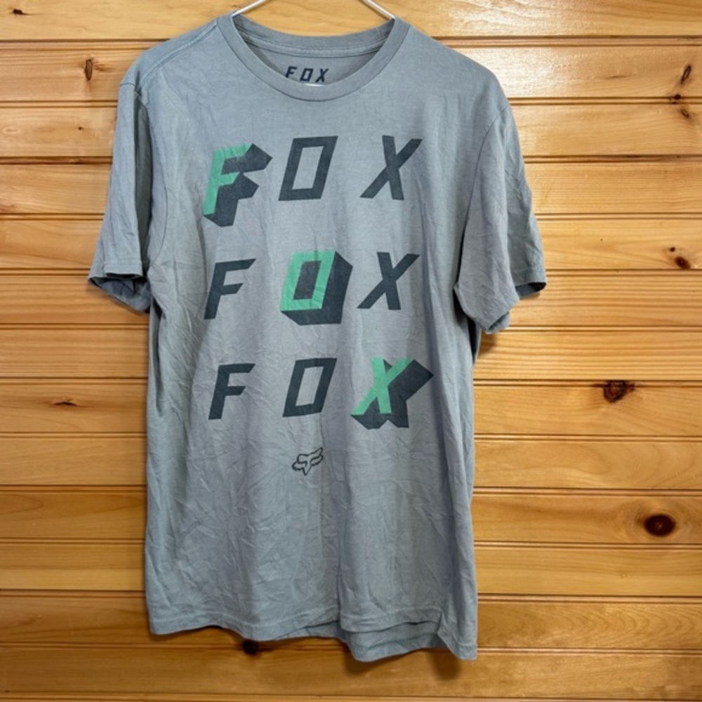 Fox Men's Standard Fit Gray T-Shirt Medium
